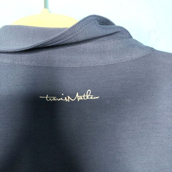 4/$25 Travis Mathew Polo Shirt Mens Extra Large Blue Casual Golf  Athletic - Picture 7 of 8